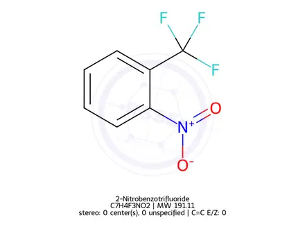 Chemical structure of 1-Nitro-2-trifluoromethyl-benzene