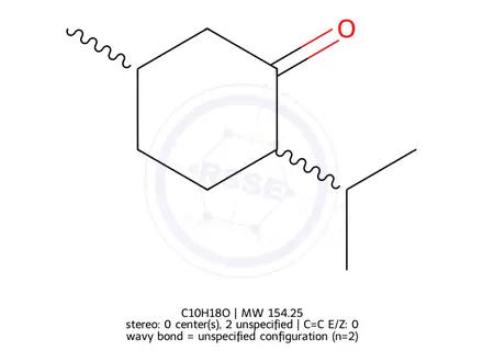 Chemical structure of Menthone (Mixture of Diastereomers)