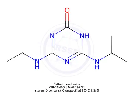 Chemical structure of 2-Hydroxyatrazine