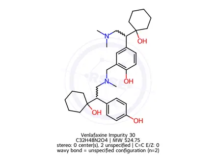 Chemical structure of Venlafaxine Impurity 30