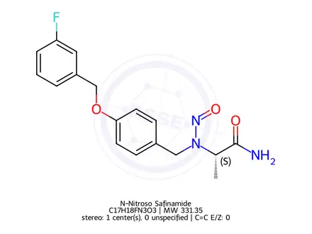Chemical structure of N-Nitroso Safinamide