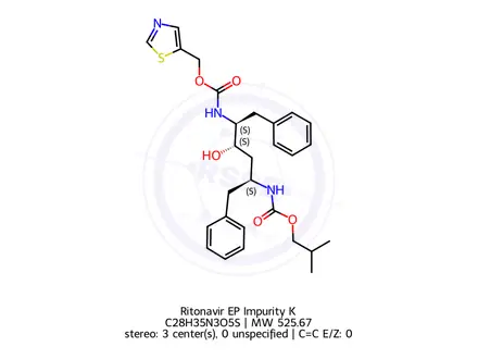 Chemical structure of Ritonavir EP Impurity K
