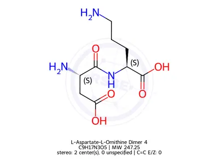Chemical structure of Ornithine aspartate impurity 7