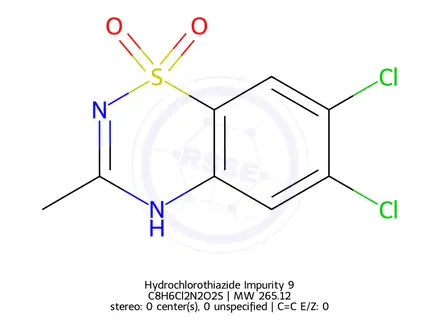 Chemical structure of Hydrochlorothiazide Impurity 9