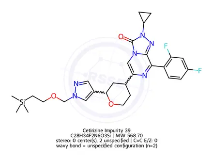 Chemical structure of Cetirizine Impurity 39
