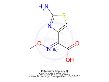 Chemical structure of Cefotaxime Impurity Q