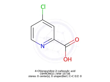 Chemical structure of 4-Chloropyridine-2-carboxylic acid