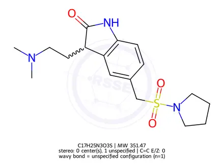 Chemical structure of Almotriptan Impurity 1