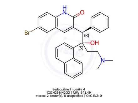 Chemical structure of Bedaquiline Impurity 4