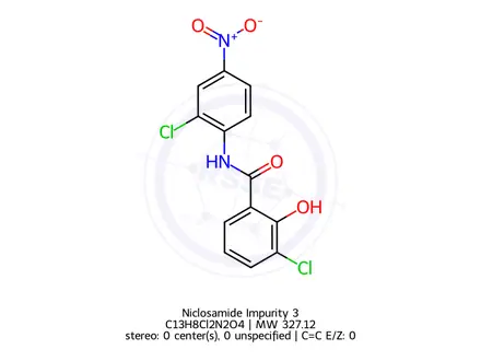 Chemical structure of Niclosamide Impurity 3