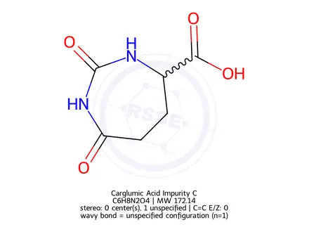 Chemical structure of Carglumic Acid Impurity C