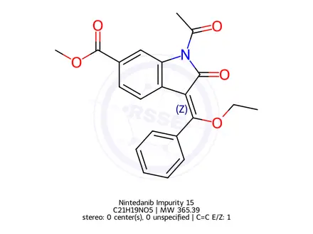 Chemical structure of Nintedanib Impurity 15