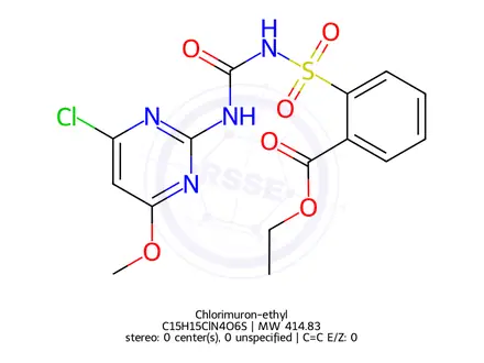 Chemical structure of Chlorimuron-ethyl