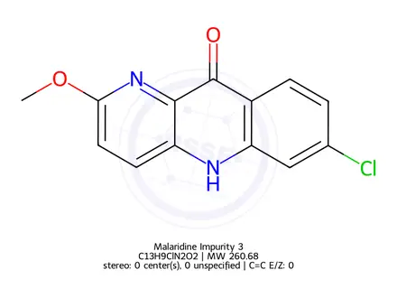 Chemical structure of Malaridine Impurity 3