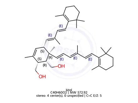 Chemical structure of kitol