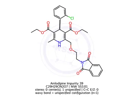 Chemical structure of Amlodipine Impurity 39