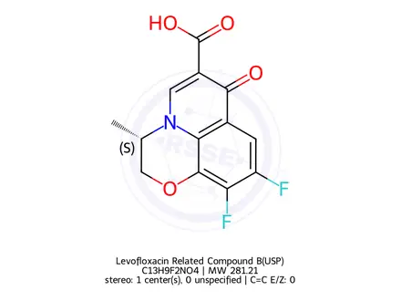 Chemical structure of Levofloxacin Related Compound B(USP)