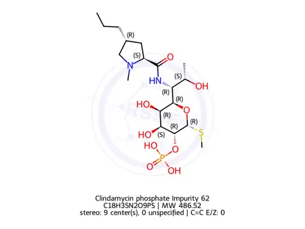 Chemical structure of Clindamycin phosphate Impurity 62