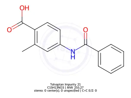 Chemical structure of Tolvaptan Impurity 21