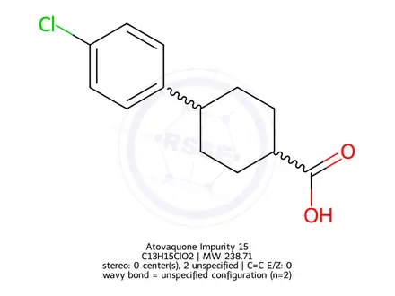 Chemical structure of Atovaquone Impurity 15