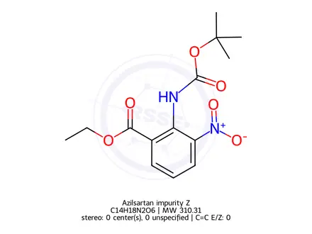 Chemical structure of Azilsartan impurity Z