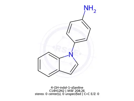 Chemical structure of 4-(1H-indol-1-yl)aniline