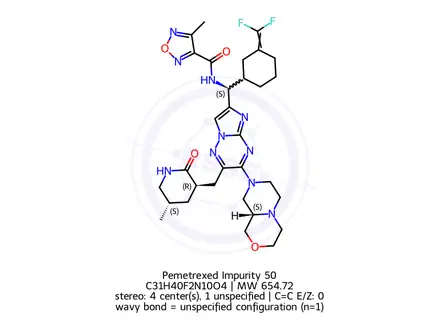 Chemical structure of Pemetrexed Impurity 50