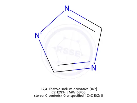 Chemical structure of 1,2,4-Triazole sodium derivative