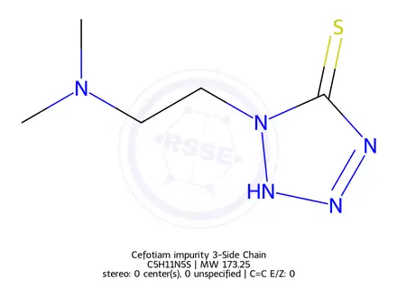 Chemical structure of Cefotiam impurity 3-Side Chain