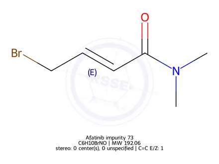 Chemical structure of Afatinib impurity 73