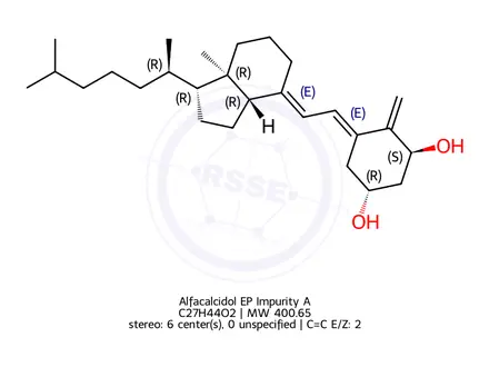 Chemical structure of Alfacalcidol EP Impurity A