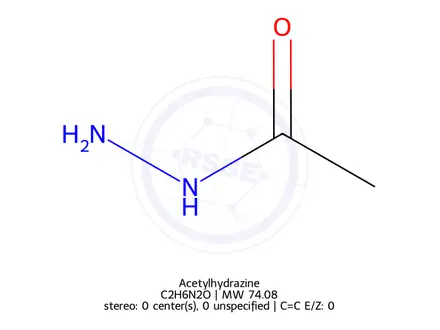 Chemical structure of Acethydrazide (BSC)