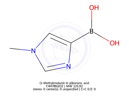Chemical structure of (1-Methylimidazol-4-yl)boronic acid