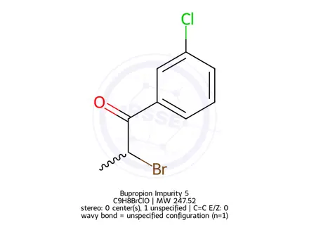 Chemical structure of Bupropion impurity M1-9