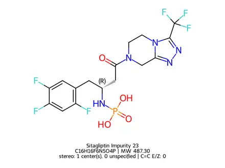 Chemical structure of Sitagliptin Impurity 23