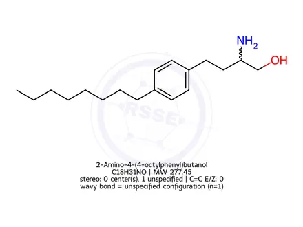 Chemical structure of Fingolimod Impurity 14 (hydrochloride)