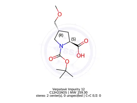 Chemical structure of Verpatavir Impurity 12