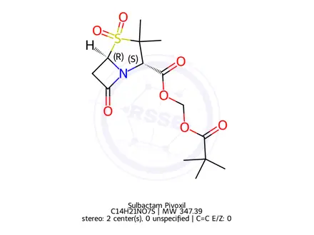 Chemical structure of Sulbactam Pivoxil
