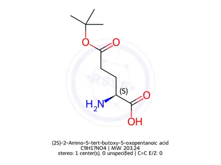 Chemical structure of L-Glutamic acid 5-tert-butyl ester
