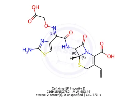 Chemical structure of Cefixime EP Impurity D