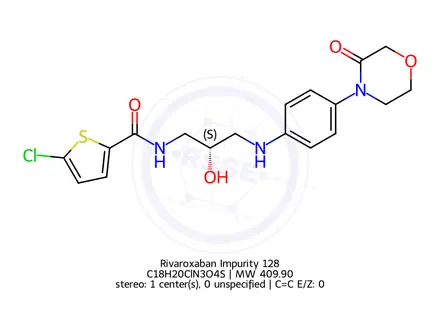Chemical structure of Rivaroxaban Impurity 128