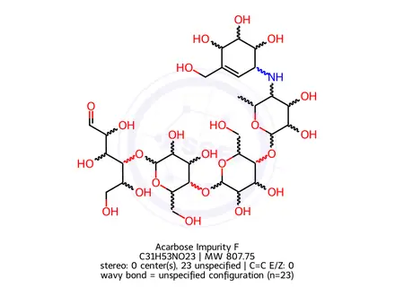 Chemical structure of Acarbose Impurity F