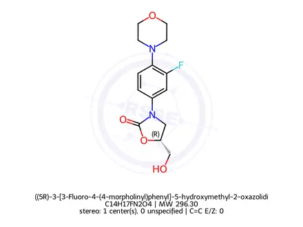 Chemical structure of Linezolid Impurity 4