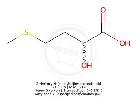 Chemical structure of Buy 2-Hydroxy-4-(Methylthio)Butanoic Acid