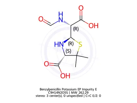 Chemical structure of Benzylpenicillin Potassium EP Impurity E