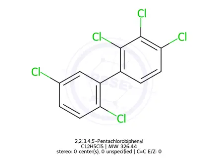 Chemical structure of 2,2',3,4,5'-Pentachlorobiphenyl