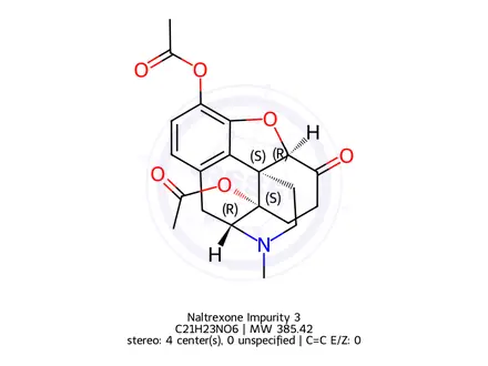 Chemical structure of Naltrexone Impurity 3