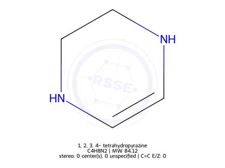 Chemical structure of 1,2,3,4-tetrahydropyrazine
