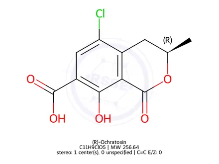 Chemical structure of (R)-Ochratoxin α