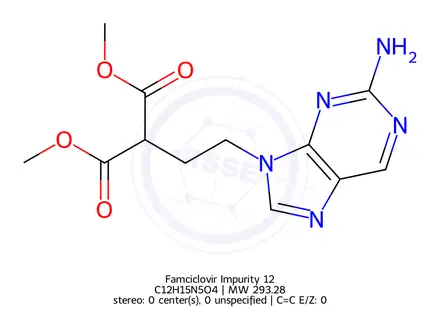 Chemical structure of Famciclovir USP Impurity C